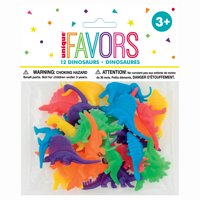 Plastic Dinosaur Party Favors, Assorted, 12ct