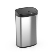 Mainstays, 13.2 Gal/50 L Motion Sensor Trash Can, Stainless Steel