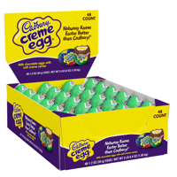 Cadbury, Easter Milk Chocolate Eggs with soft crme center candy, 48 Count.