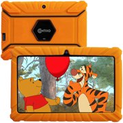 Contixo 7" Kids Learning Tablet Android Bluetooth WiFi Camera for Children Toddlers Kids Parental Control Pre-Installed Educational Game Apps w/Kid-Proof Protective Case, V8-2-Orange
