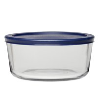 Anchor Hocking Clear Round Glass 7-Cup Food Storage Bowl with Lid