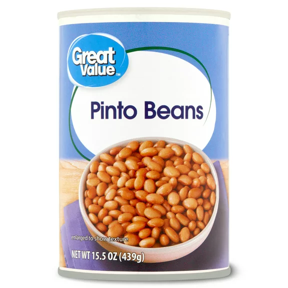 Great Value Pinto Beans, 15.5 oz Can