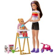 Barbie Skipper Babysitters Inc. Playset With Skipper Doll, Feeding Toddler Doll and More