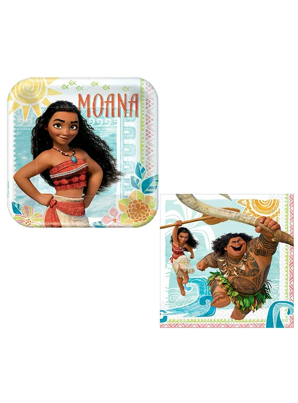 Disney Princess Moana Supply Kit - Napkins and Plates