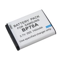 Battpit: Digital Camera Battery Replacement for Samsung BP70A (740 mAh) BP-70A 3.7 Volt Li-ion Digital Camera Battery