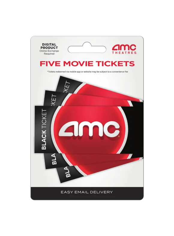 AMC WM.com Black 5 Tickets - [Digital]
