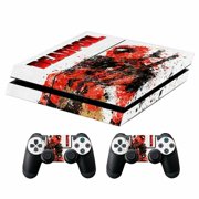 GameXcel Vinyl Decal Protective Skin Cover Sticker for Sony PS4 Console and 2 Dualshock Controllers - Deadpool