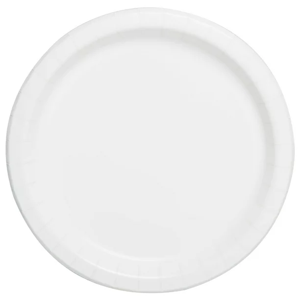 Way To Celebrate! White Paper Dessert Plates, 7in, 24ct