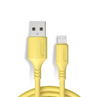 MicroUSB Cable Micro USB to USB 2.0 3A Fast Charging Cable Durable Cord for Android Mobile Phones Yellow