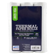 Thermal Paper Rolls, 2.25 inches, Package of Nine