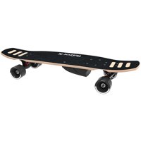 RazorX DLX Electric Skateboard Black- Silent Motor, Maple Deck