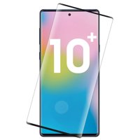 Tempered Glass for Galaxy Note 10 Plus, Full Size 3D Curved Hard Screen Guard Protector Crack Saver for Samsung Galaxy Note 10+ Phone (SM-N975, SM-N976) - Ultrasonic Fingerprint Compatible