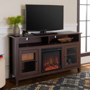 Woven Paths Highboy Fireplace TV Stand for TV's up to 64" - Multiple Finishes