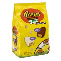 Reese's, Easter Milk Chocolate and White Creme Peanut Butter Eggs Assortment Candy, 33.6 Oz