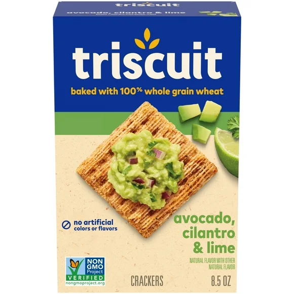Triscuit Avocado, Cilantro & Lime Whole Grain Wheat Crackers, 8.5 oz