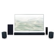 LG 4.1 Channel 420W Soundbar Surround System with Wireless Speakers - SLM4R