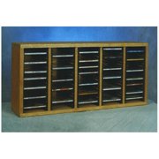 Wood Shed 509-1 Solid Oak desktop or shelf CD Cabinet