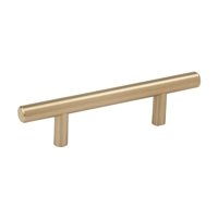 Bar Pulls 3 in (76 mm) Center-to-Center Golden Champagne Cabinet Pull - 5 Pack