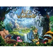 Alice in Wonderland Backdrop | Fairy Tale Forest | For Girl | Birthday Banner | Party Decorations | Background