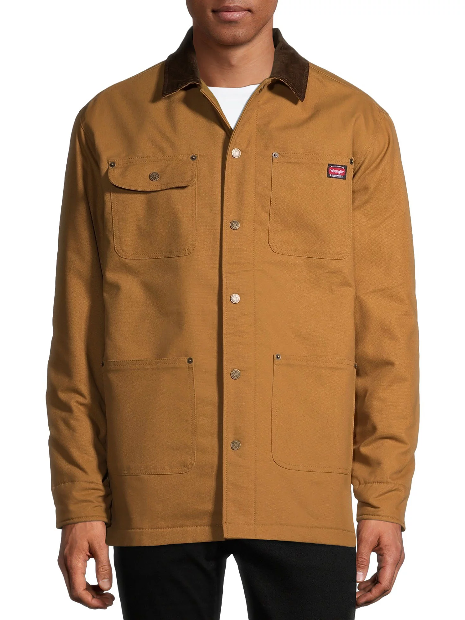 Wrangler Men's Flex Barn Chore Coat Jacket with Warm Durable Blanket Lining