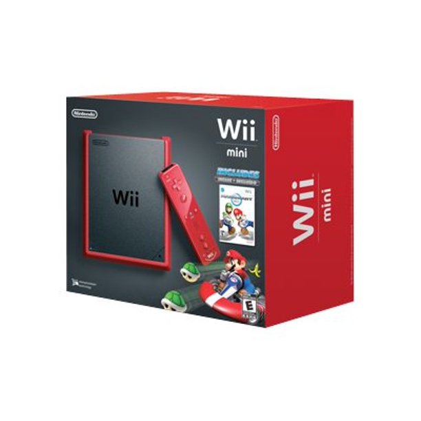 Nintendo Wii mini - Game console - red - Mario Kart Wii