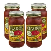 (4 Pack) Classico Traditional Sweet Basil Pasta Sauce, 24 oz Jar
