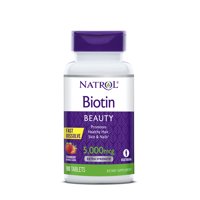 Natrol Biotin Fast Dissolve Tablets, 5,000 mcg, 90 Ct