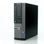 Dell Optiplex 390 Desktop Tower Computer, Intel Core i3, 4GB RAM, 500GB HD, DVD-ROM, Windows 10 Pro, Black (Refurbished)