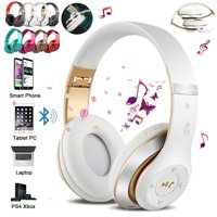 Newest S6 Bluetooth Headset Bluetooth Headphones Stereo Wireless Bluetooth Headset with Mic Support TF SD Card for Kids/lover/Friends