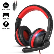 TSV Stereo Gaming Headset for PC, Noise Canceling Bass Over Ear Headphones with Surround Sound, Noise Canceling Microphone & Volume Control, Headset fits for Nintendo 3DS, Laptop, PS4, Xbox One