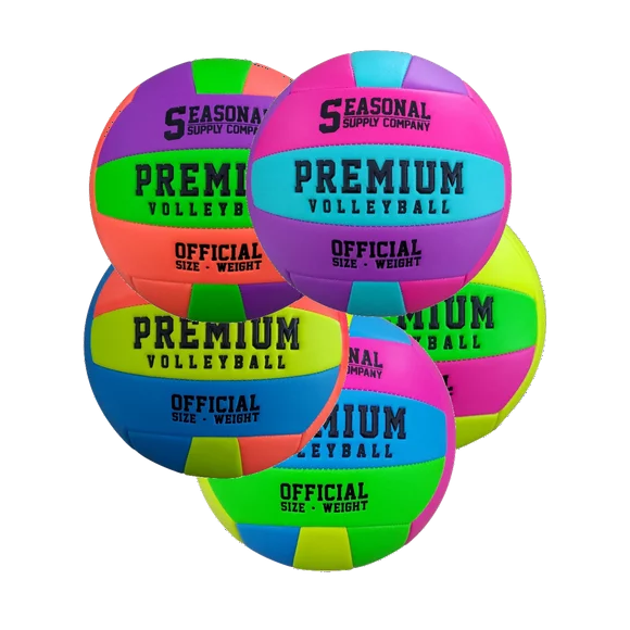 Seasonal Supply Co. Premium Volleyball Official Size/Weight Assorted Colors