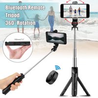 3-IN-1 Extendable Selfie Stick 7.5''-26.8'' + bluetooth Remote Control Shutter + Handheld Monopod Tripod Mount for iPhone & Android Universal Smartphone