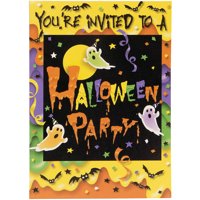 Ghost Halloween Party Invitations, 8ct
