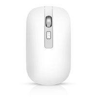 HXSJ M30 Rechargeable Wireless Mouse 2.4GHz Mice 1600DPI Metal Scroll Wheel For Working Office White