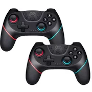 2-Pack Wireless Bluetooth Game Joystick for Nintendo Switch NS Console Wireless Pro Gamepad Joypad Remote Controller