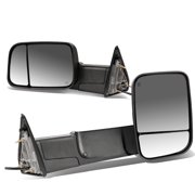 For 2009 to 2012 RAM Truck Pair of Black Powered + Heated Glass + Foldable Side Towing Mirrors 10 11