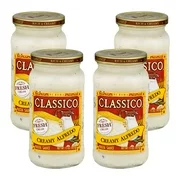 (4 Pack) Classico Creamy Alfredo Pasta Sauce, 15 oz Jar