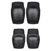 Meidong Skateboard Knee Pads Elbow Pad, Skate Pads 2 in 1 Protective Gear Set Four-piece Set for Skateboarding Skating Cycling Biking Bicycle Scooter