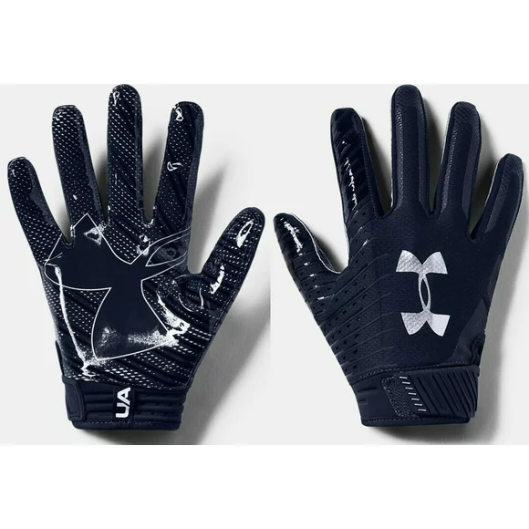Under Armour Men's UA Spotlight NFL Football Receiver Gloves 1326218-410 Midnight Navy