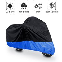 XXXL 180T Black Blue Motorcycle Cover for Goldwing 1100 1200 1500 1800