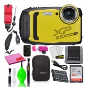 Fujifilm FinePix XP140 Waterproof Digital Camera (Yellow) with 32GB SD Card