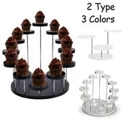 Cupcake Stand Acrylic Display Stand For jewelry Cake Dessert Rack Party Decor 2 Types 3 Colors