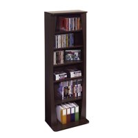 Atlantic 43" Canoe Multimedia Bookcase Storage Shelf (231 CDs, 115 DVDs, 140 BluRays)