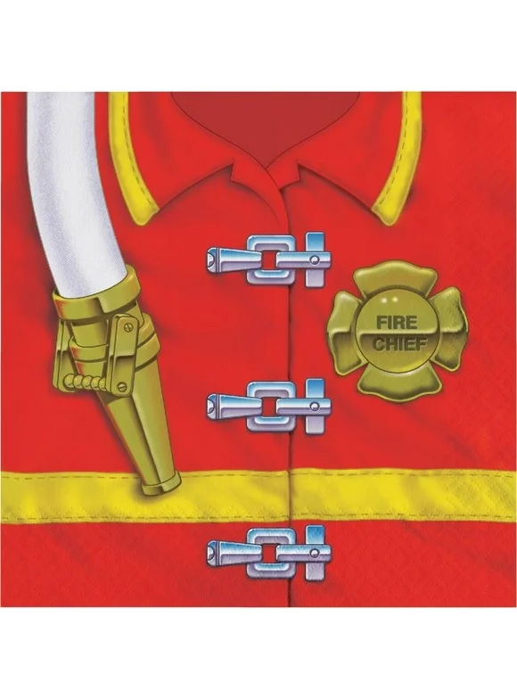 Party Creations Firefighter Lunch Napkins, 16 Ct