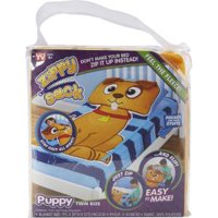ZIPPY SACK PUPPY TWIN SIZE MAKE YOUR BED WITH ONE ZIP