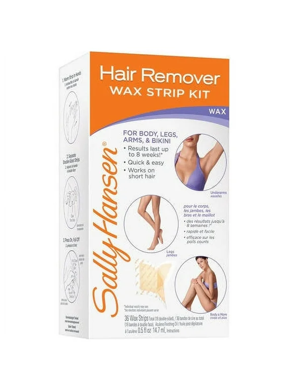 Sally Hansen Hair Removal Wax Strips, 30 Ct