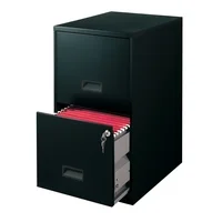 Space Solutions 18" 2 Drawer Metal File Cabinet, Multiple Colors