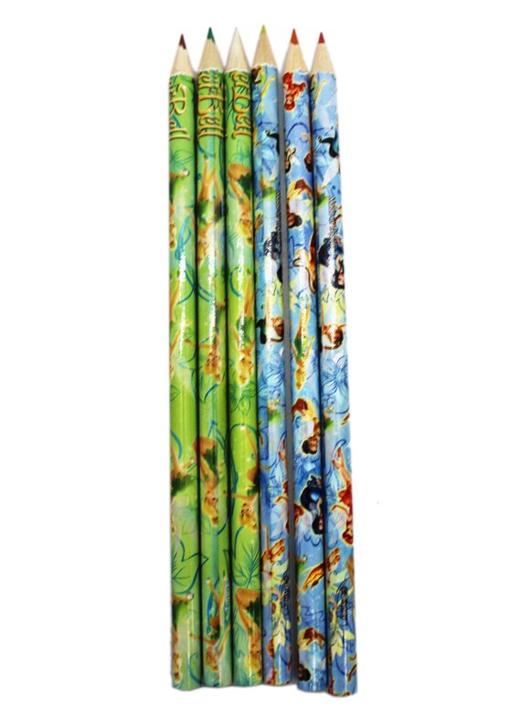 Disney Fairies Assorted Colored Pencil Set (6pc)
