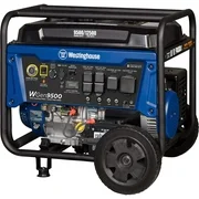 Westinghouse WGen9500 Heavy Duty Portable Generator - 9500 Rated Watts & 12500 Peak Watts - Gas Powered - Electric Start - Transfer Switch & RV Ready - CARB Compliant