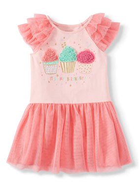 Miniville Baby Girls and Toddler Girls Cupcake Birthday Dress